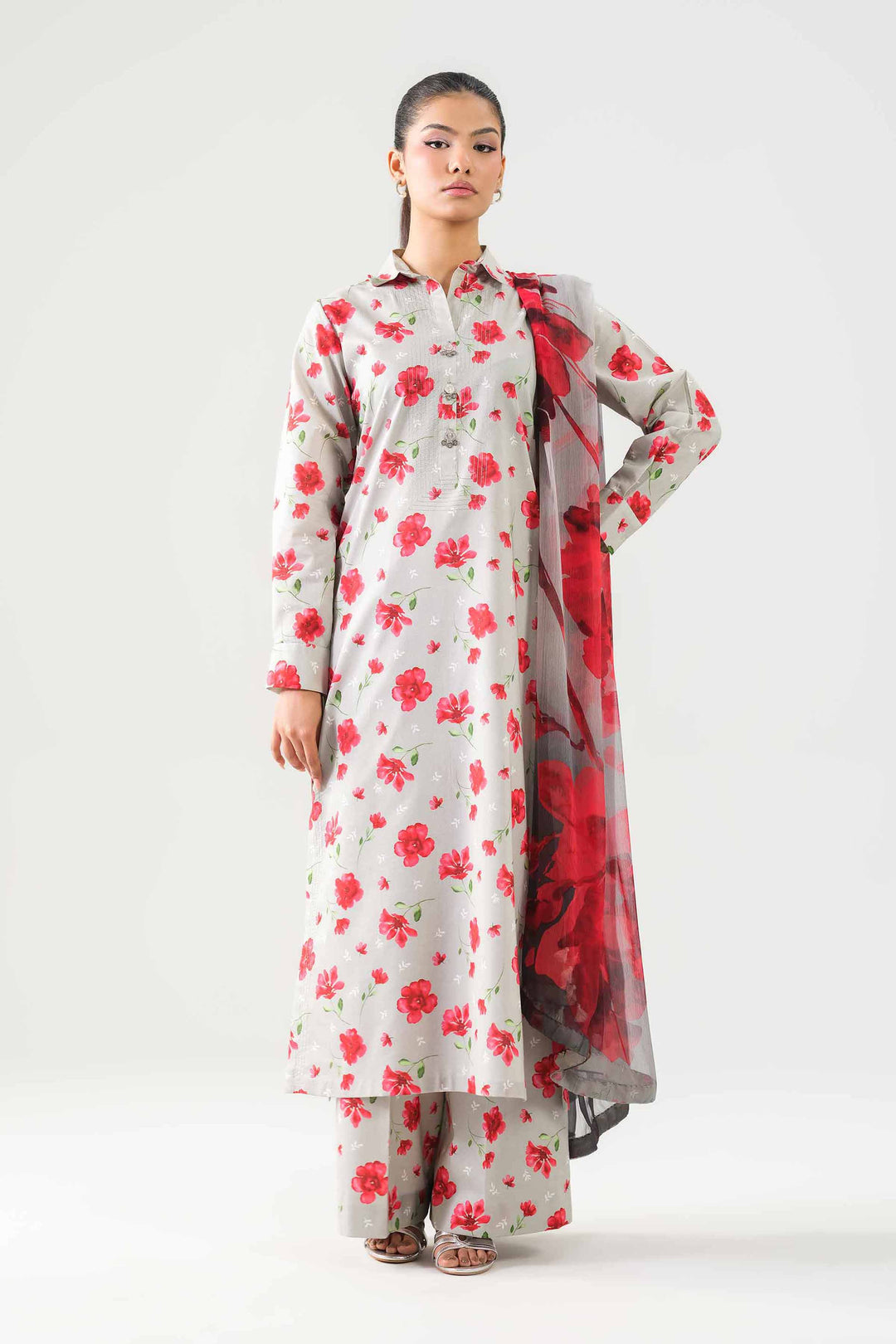3 Piece - Digital Printed Suit