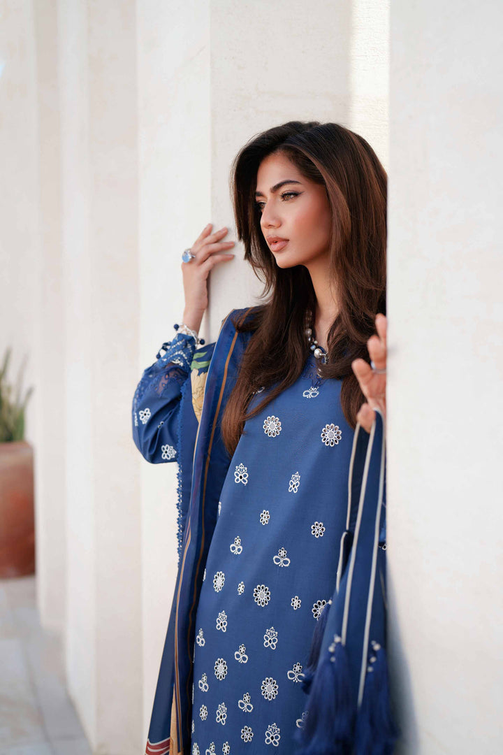 3 Piece - Digital Printed Embroidered Suit