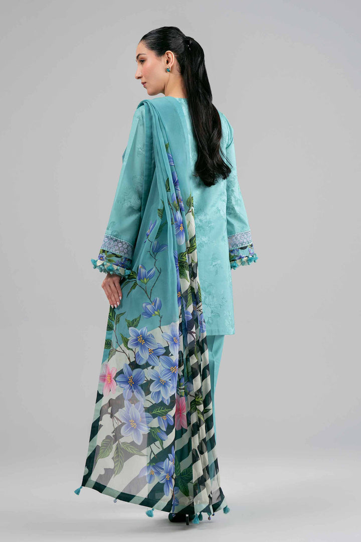 3 Piece - Digital Printed Embroidered Suit
