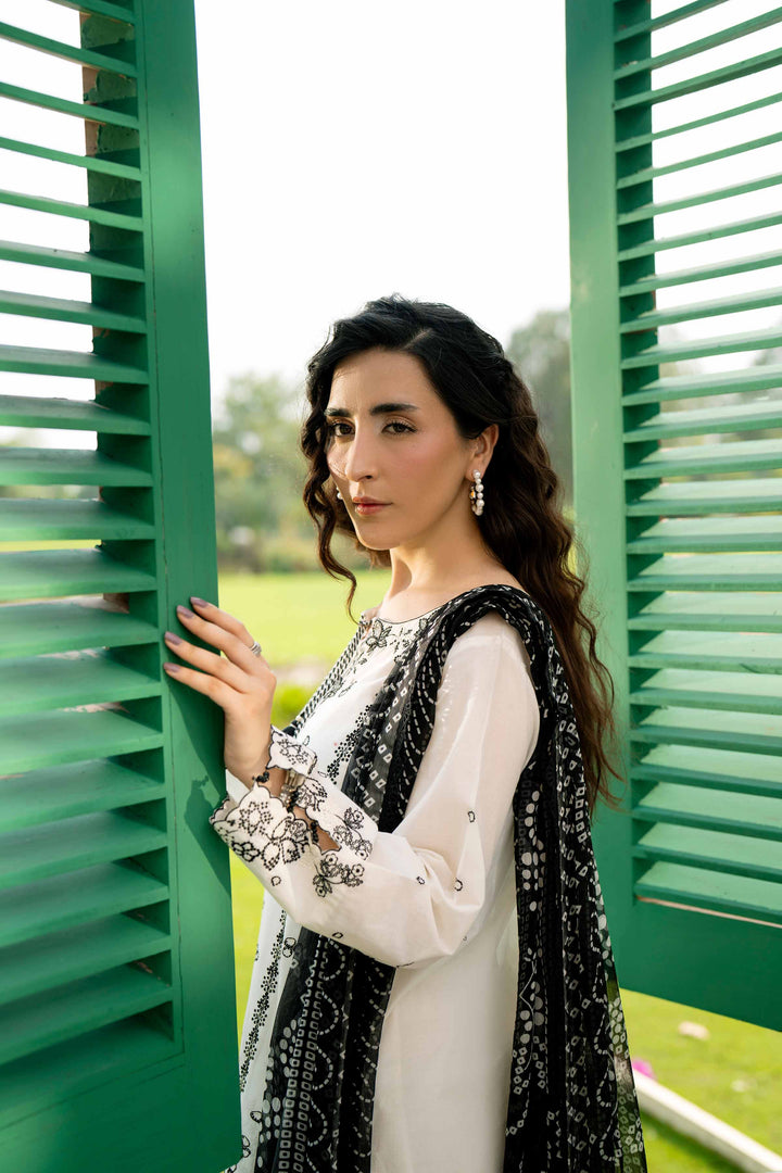 3 Piece - Digital Printed Embroidered Suit