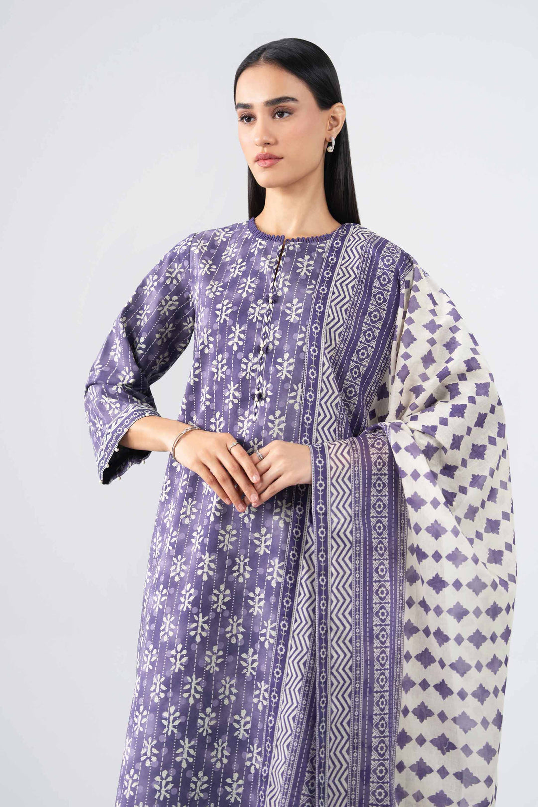 3 Piece - Printed Suit