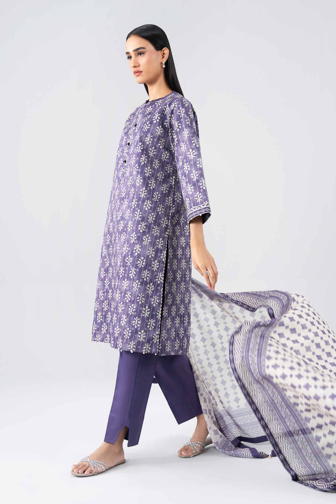3 Piece - Printed Suit
