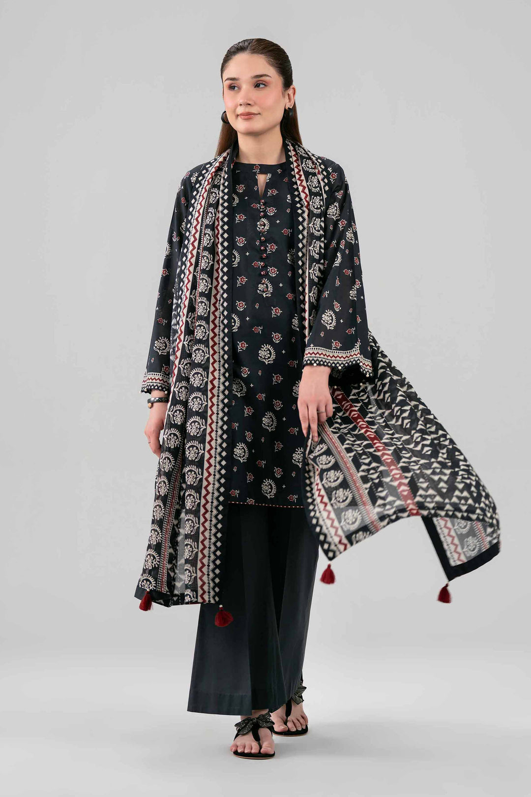 3 Piece - Printed Suit