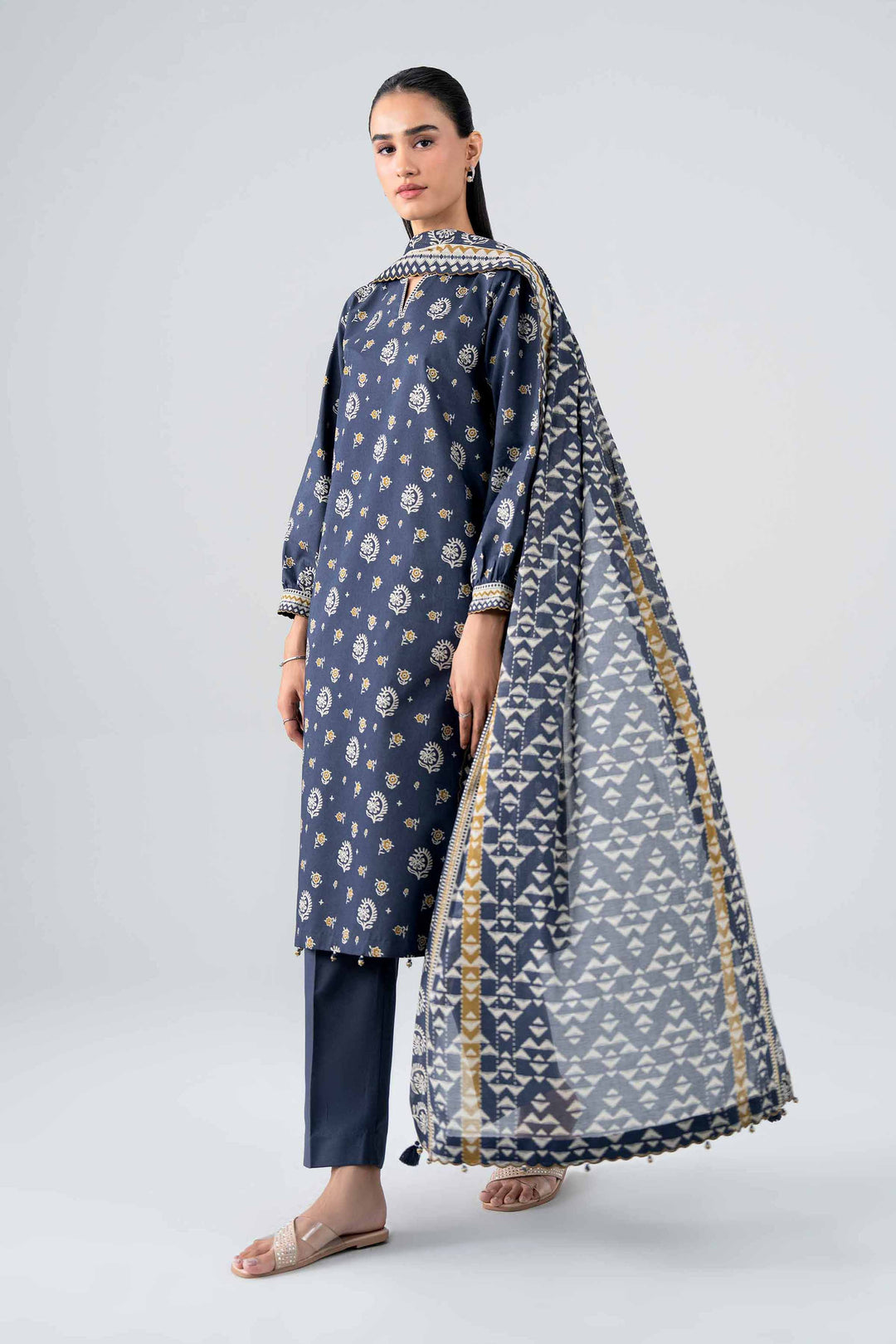 3 Piece - Printed Suit