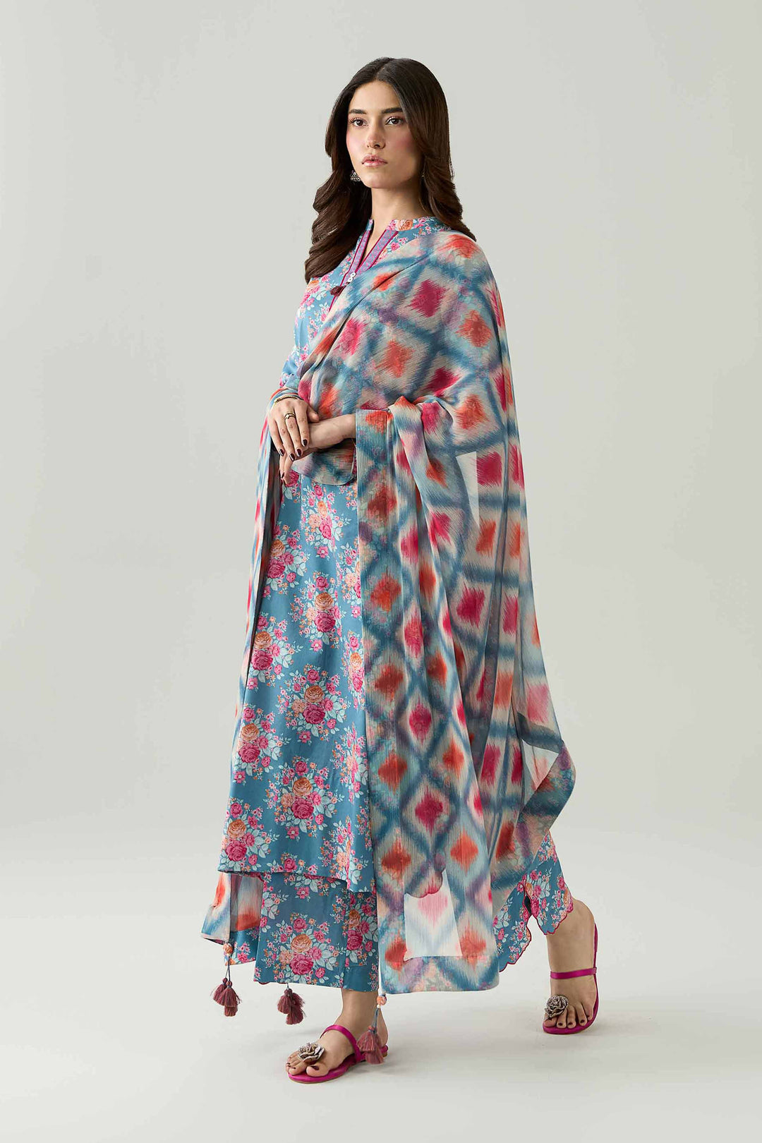 3 Piece - Digital Printed Suit