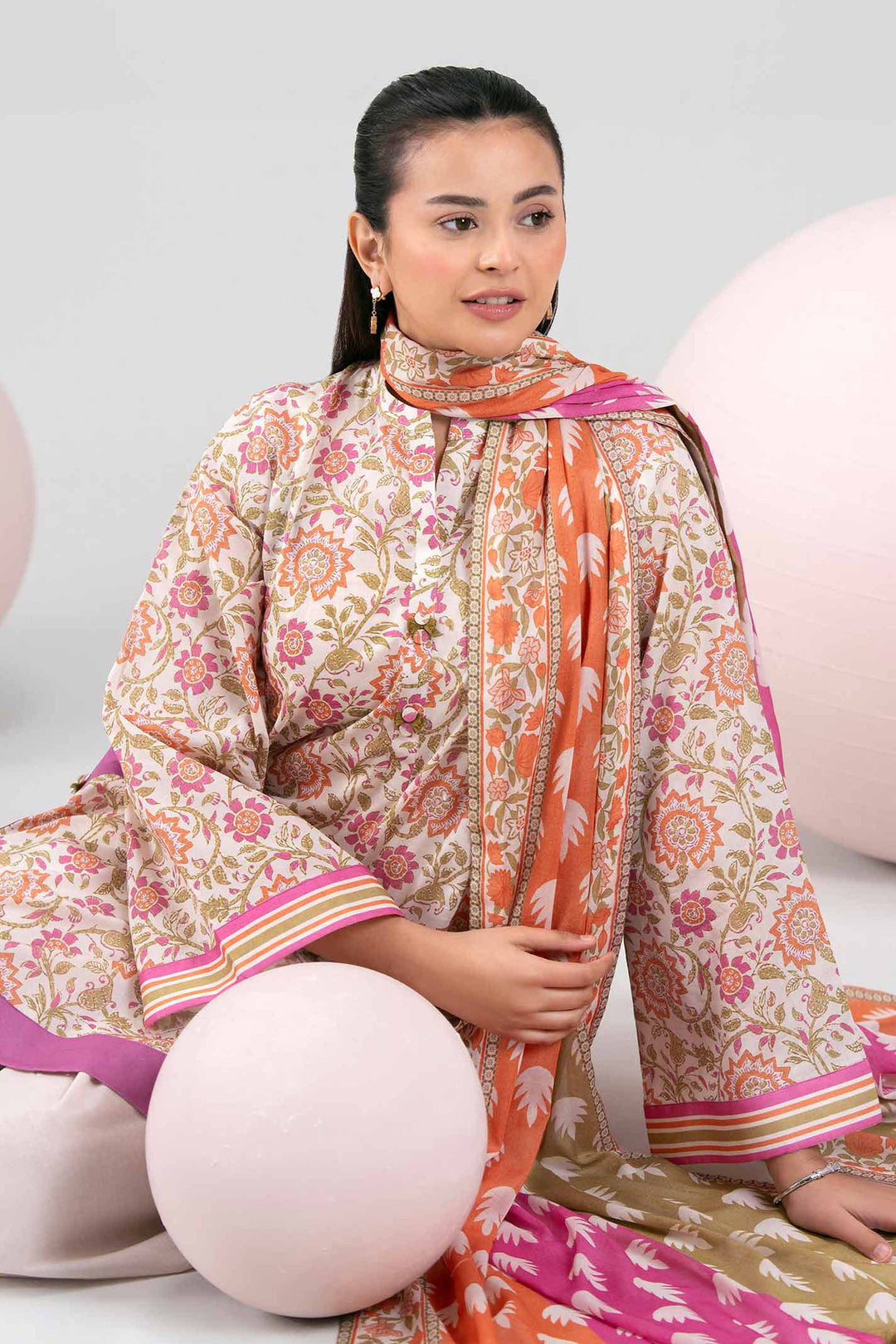3 Piece - Printed Loose Fabric