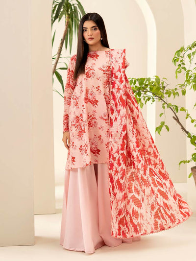 SUHA 3-Piece Unstitched Digital Printed Lawn Suit