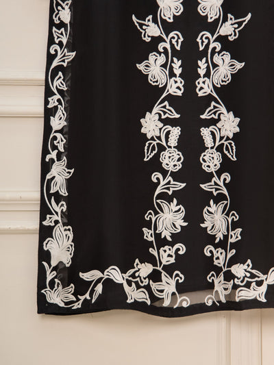3 Piece - Pure Organza Embroidered Suit