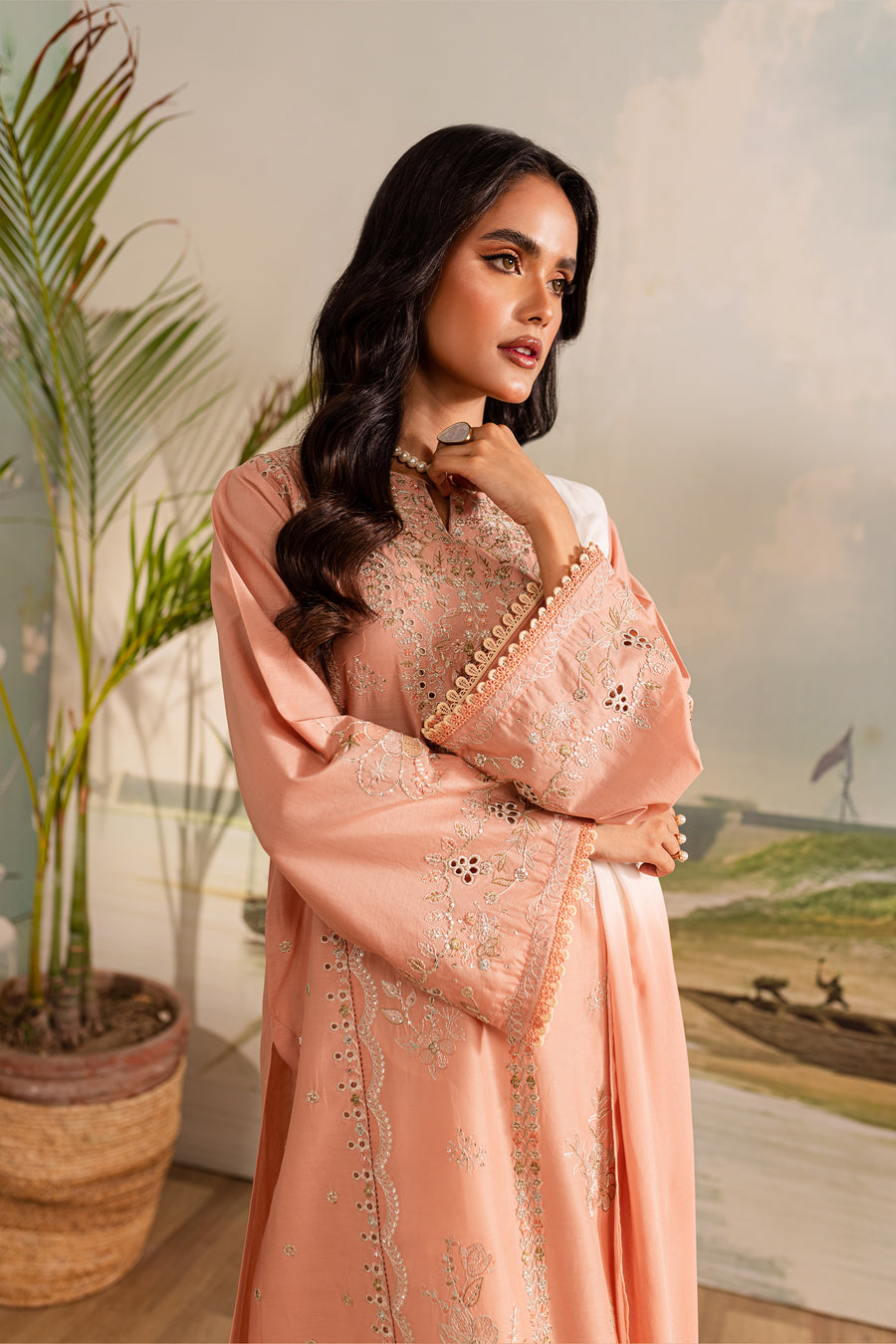 BATIK || Hawthorn 3Pc - Embroidered Lawn Dress