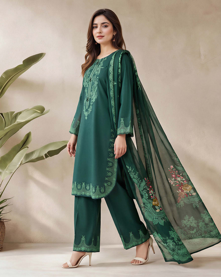 Embroidered 3-piece (pret)