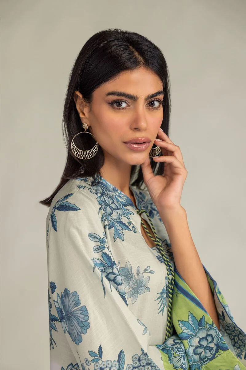 Printed | Raw Silk Floral Silk Kurta With Pant