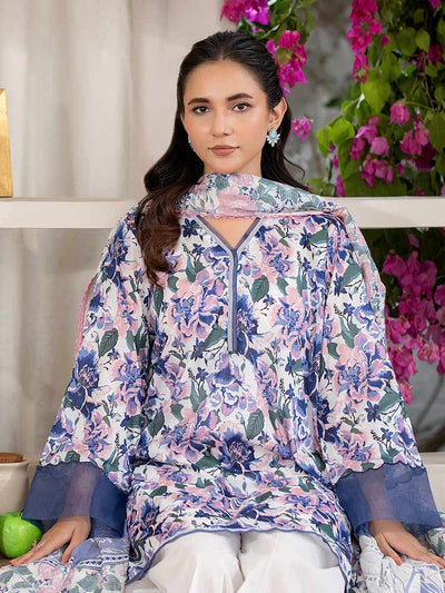 FEROZAN 3-Piece Unstitched Digital Printed Lawn Suit