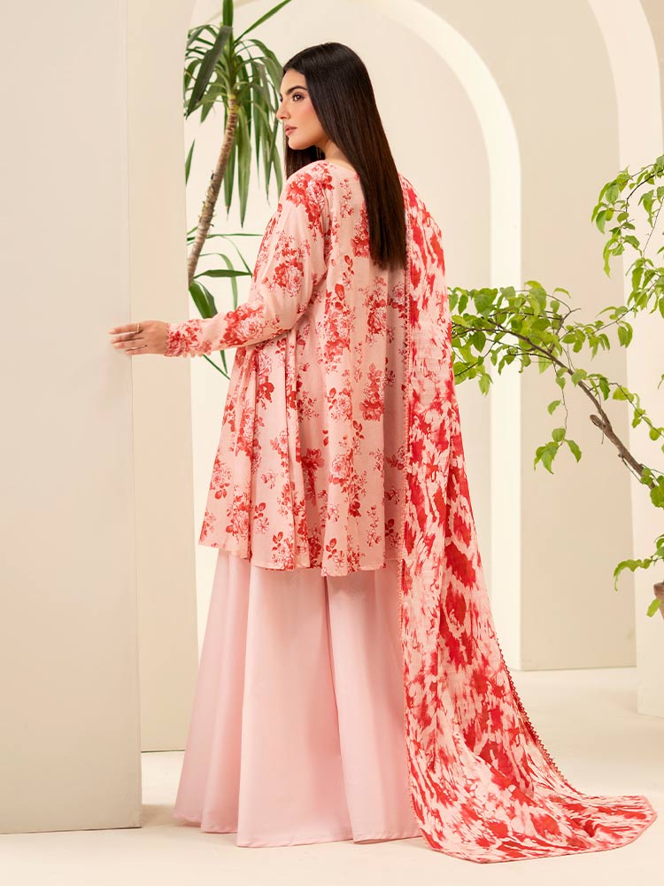 SUHA 3-Piece Unstitched Digital Printed Lawn Suit