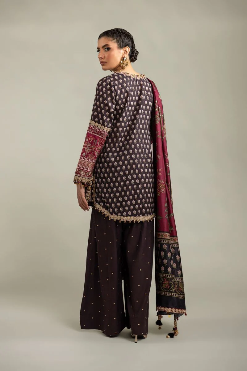 Embroidered | Raw Silk 3-Piece Co-ord Set