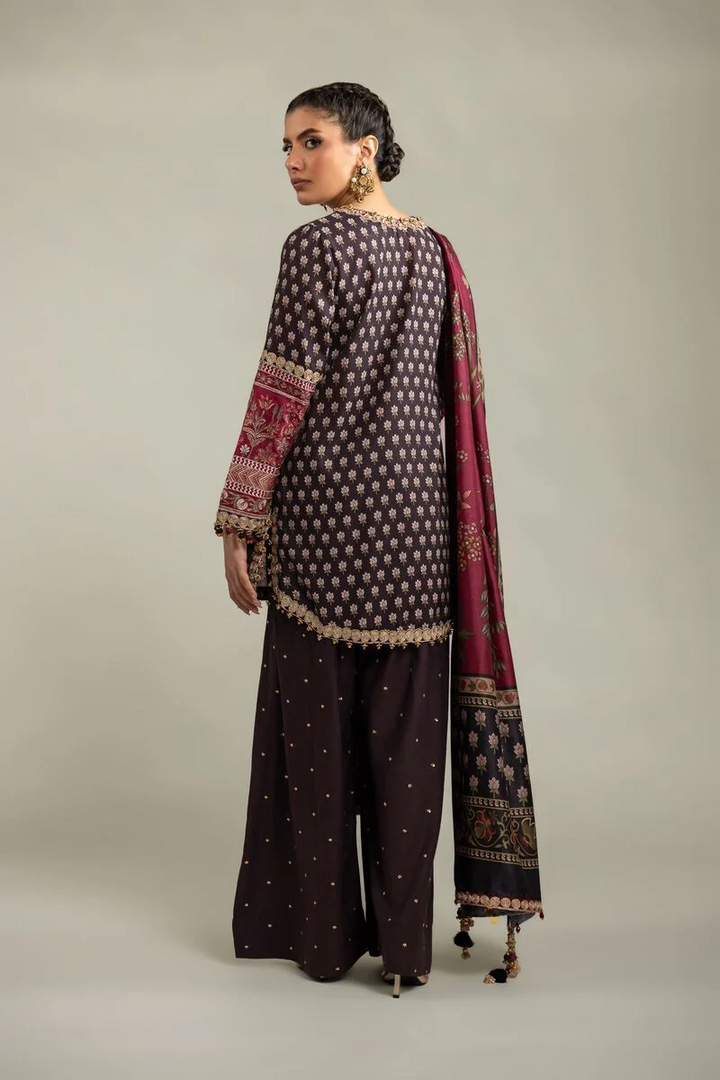 Embroidered | Raw Silk 3-Piece Co-ord Set