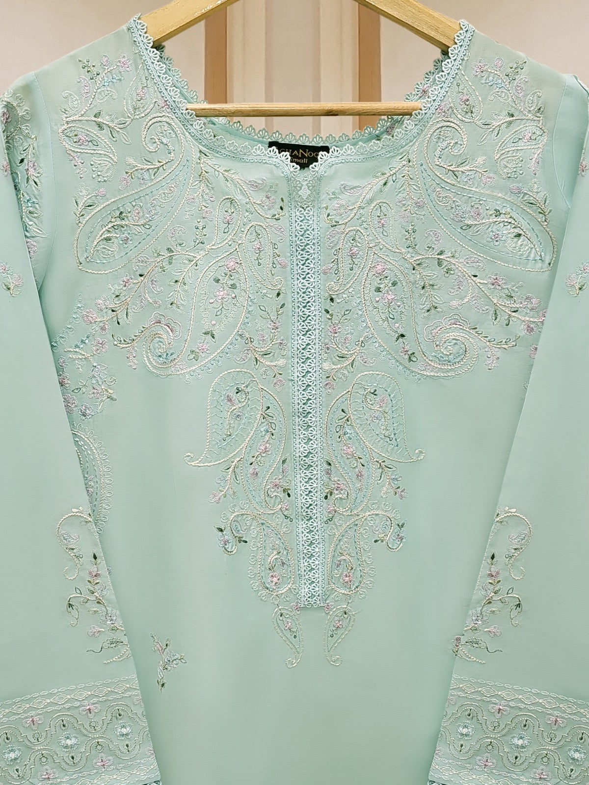 Aghanoor || 2 Piece - Pure Embroidered Cambric Suit S110086