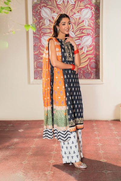 Embroidered - 3 Pc Lawn Suit