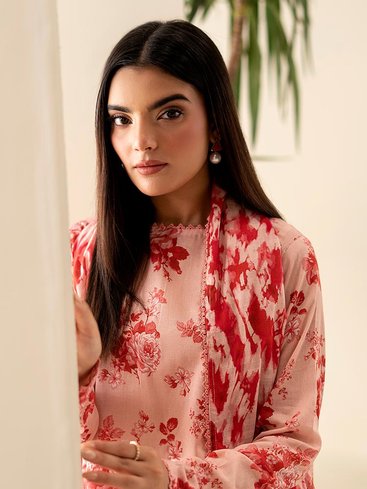 SUHA 3-Piece Unstitched Digital Printed Lawn Suit
