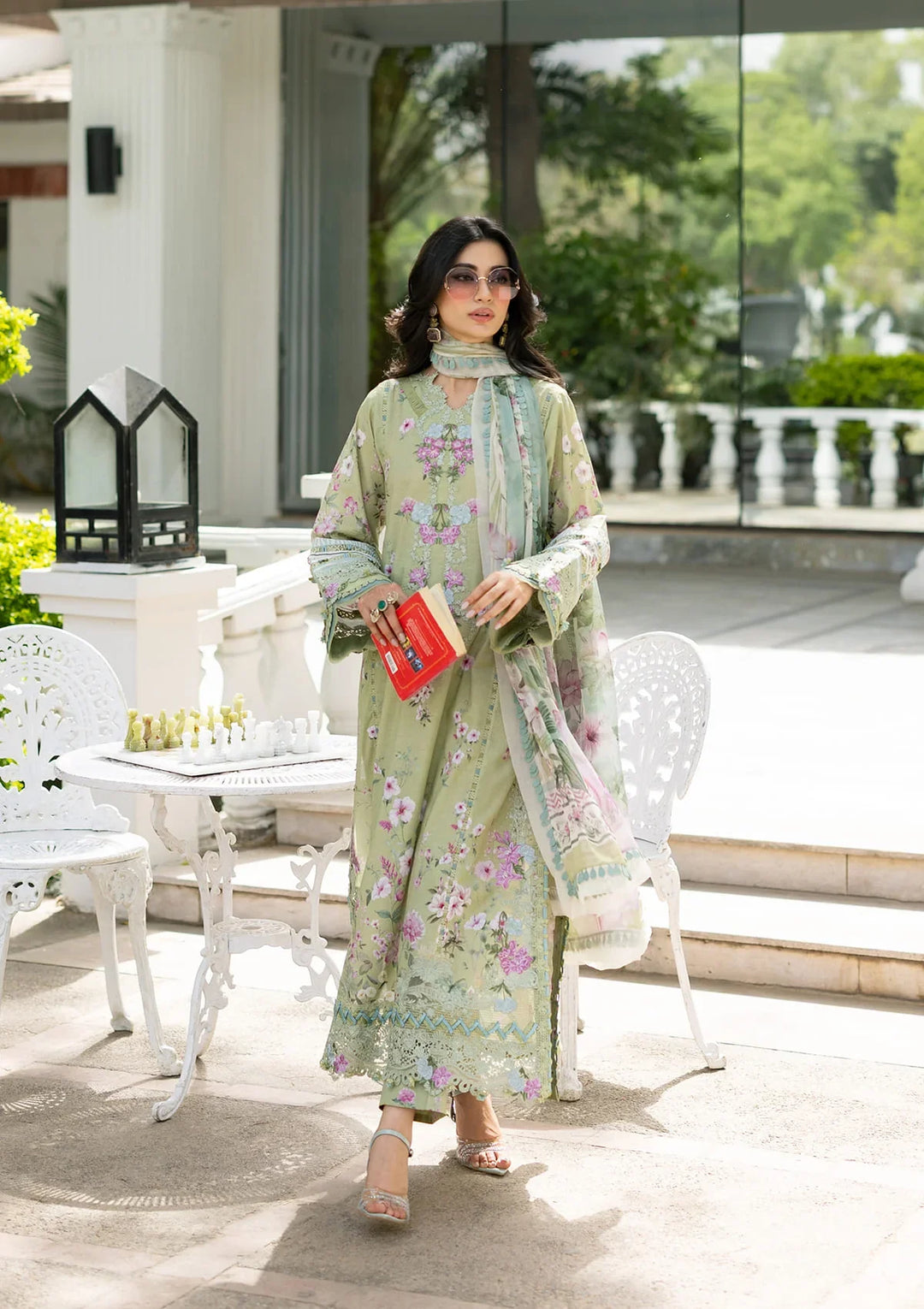 Signature Embroidered Lawn with Chiffon Collection Vol II &
