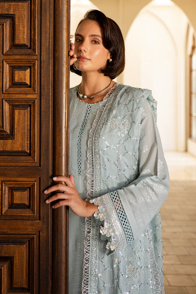 EMBROIDERED JACQUARD LAWN
