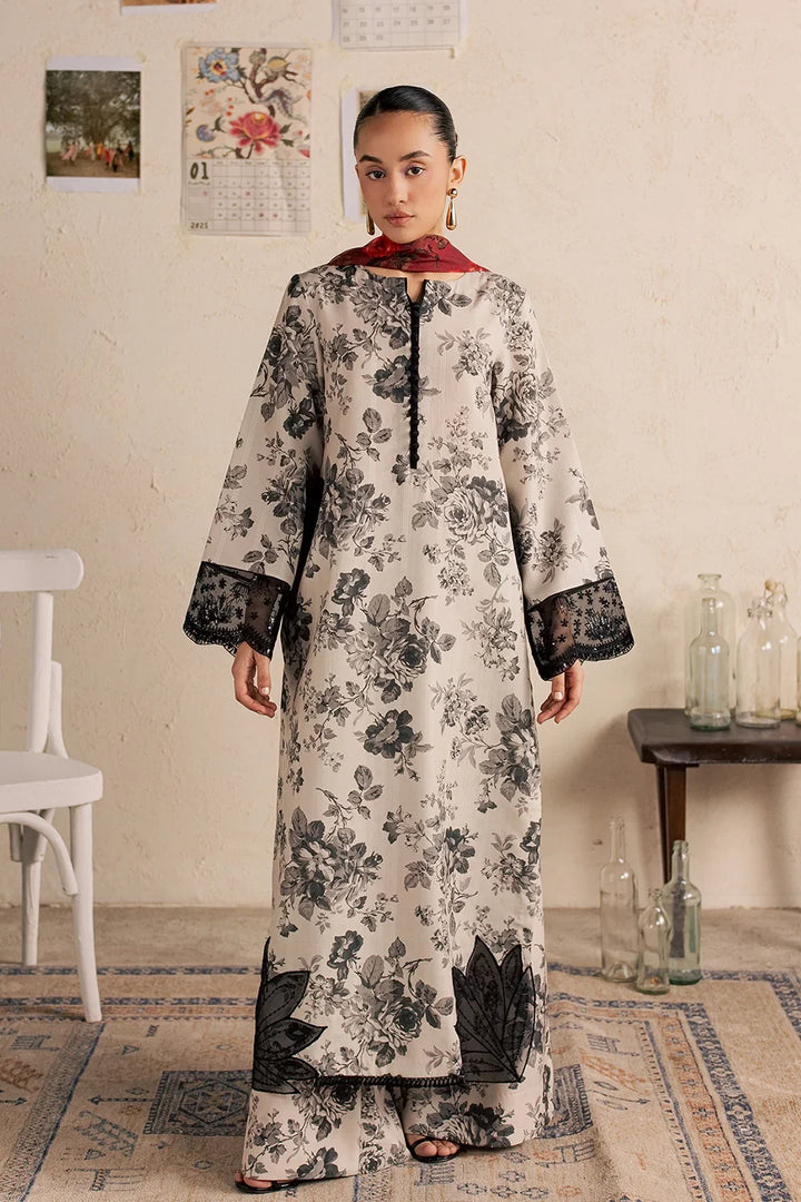 Floral Embroidered 3PC