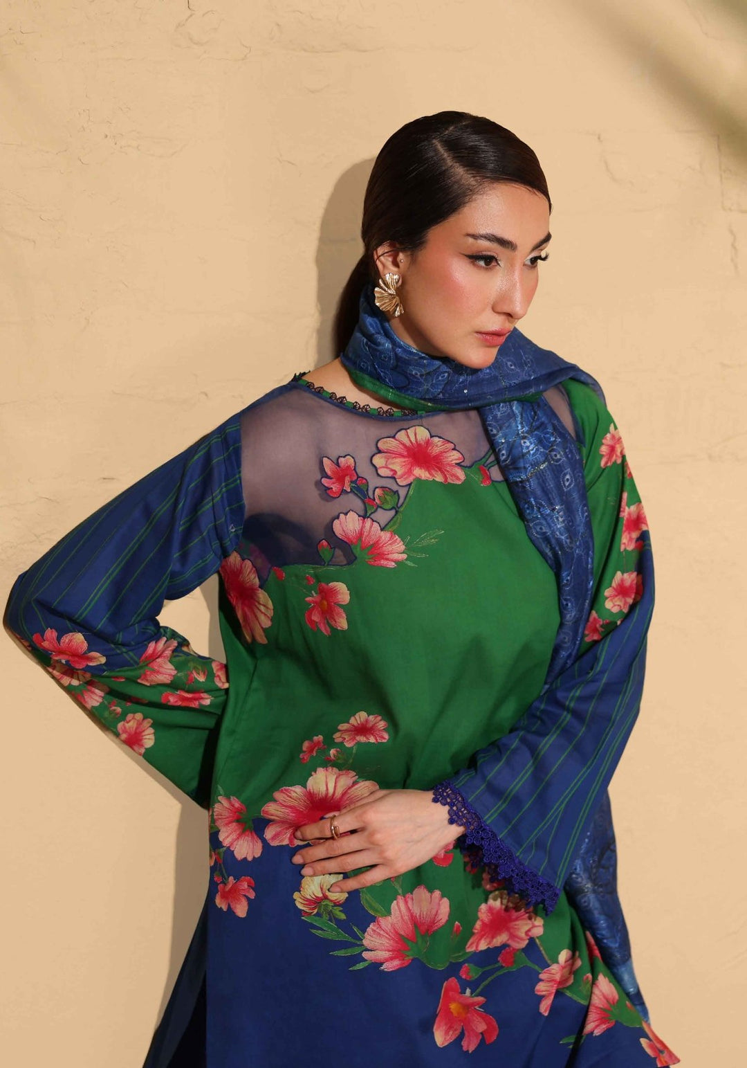 signora  Printed Embroidered Lawn