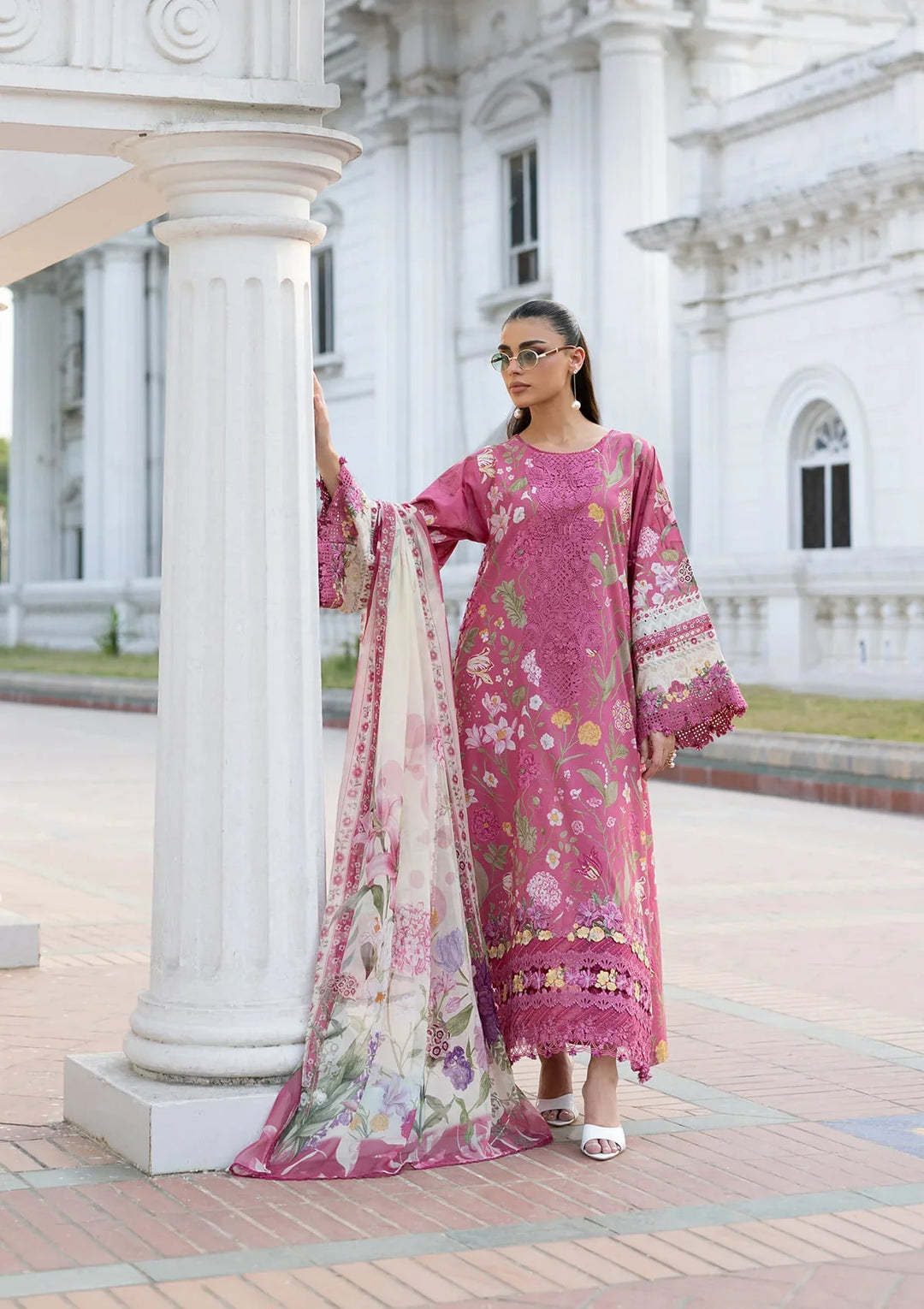 Signature Embroidered Lawn with Chiffon Collection Vol II &