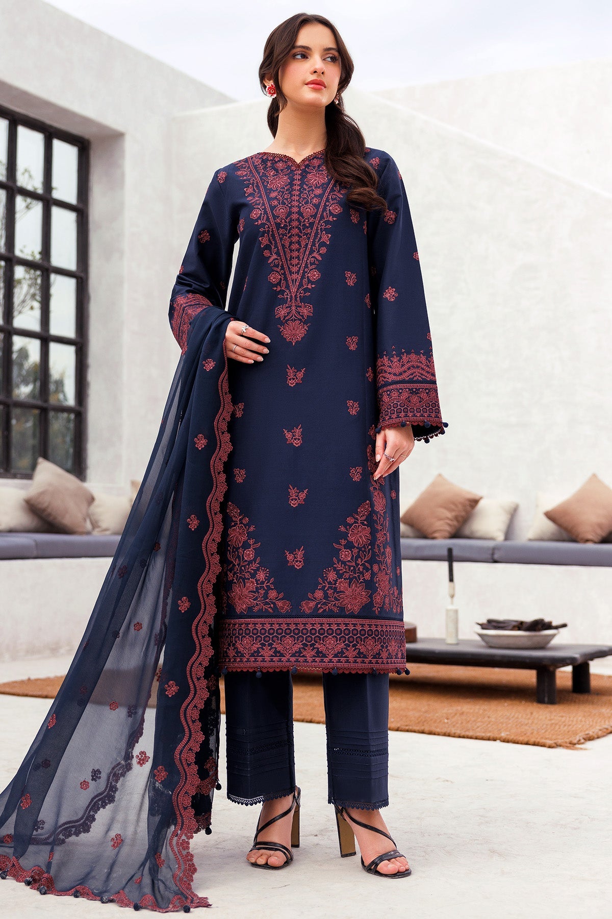 BAHAR EMBROIDERED LAWN