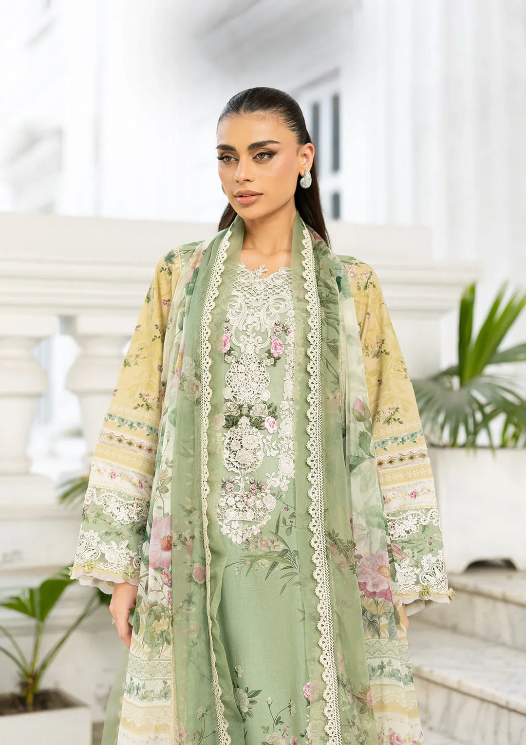 Signature Embroidered Lawn with Chiffon Collection Vol II &