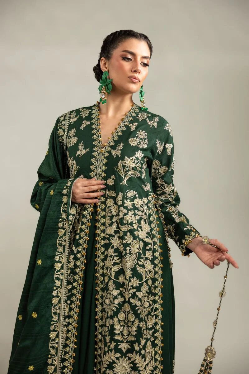 Embroidered | Raw Silk 3-Piece Co-ord Set