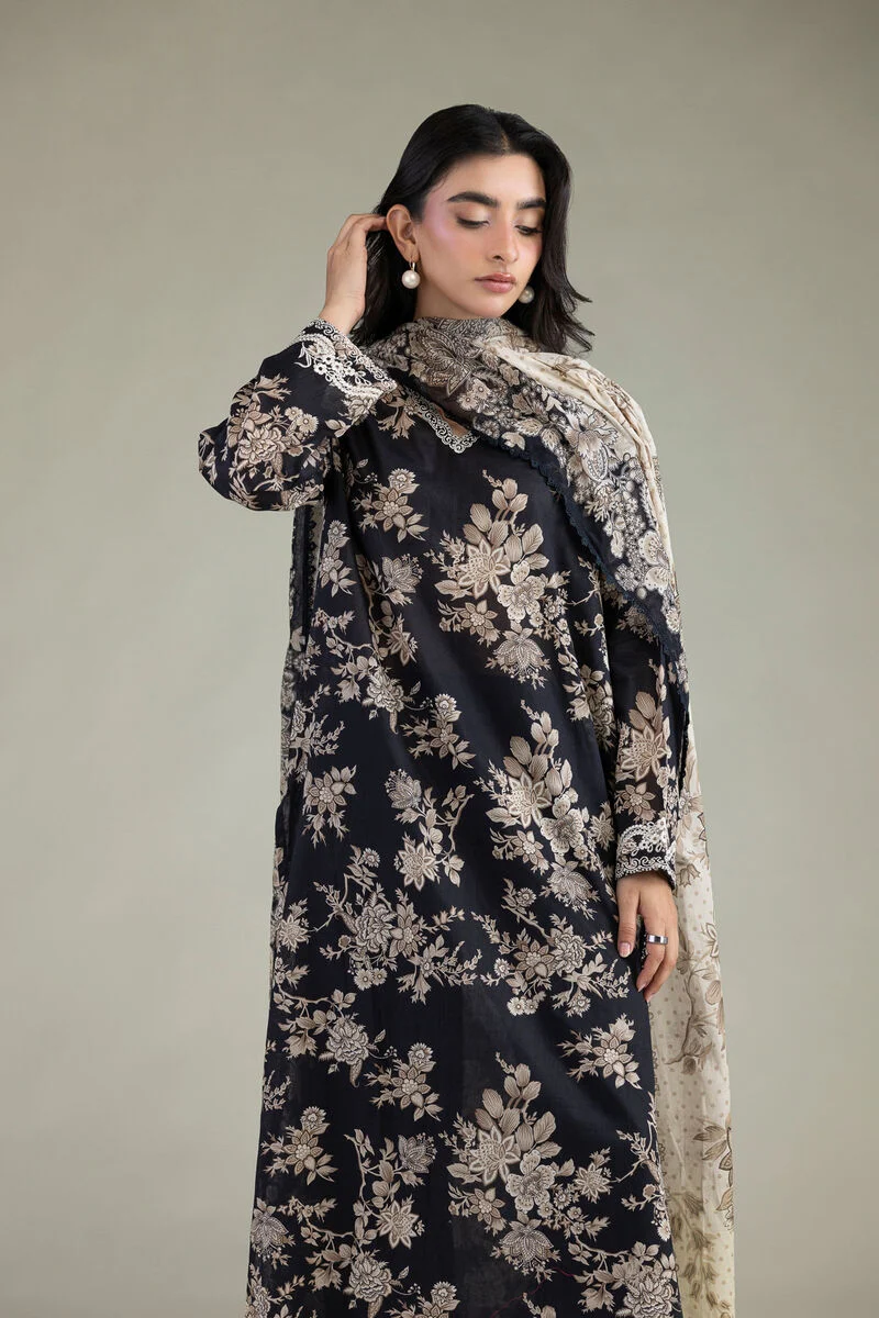 Embroidered | Cambric Fabrics 3 Piece