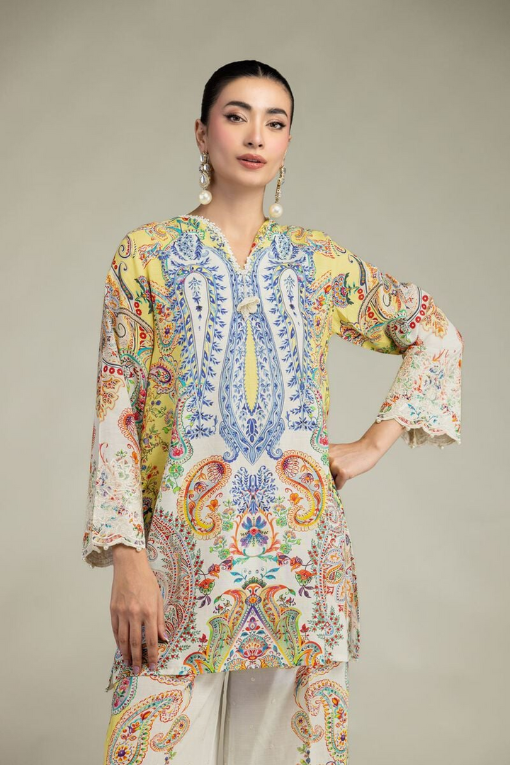 Embroidered | Raw Silk Short Silk Kurta