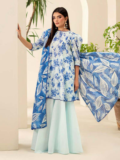 SUHA 3-Piece Unstitched Digital Printed Lawn Suit