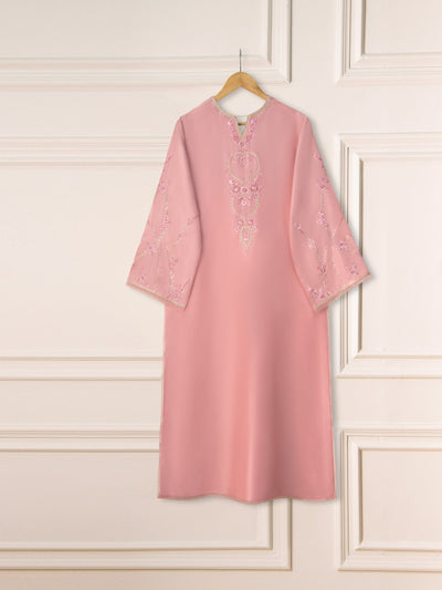 2 Piece - Pure Embroidered Raw Silk Suit