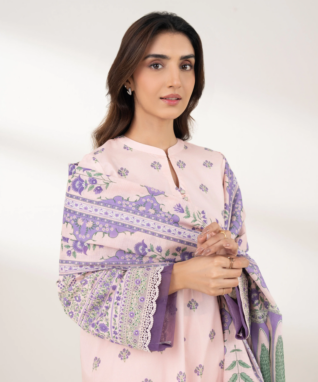 3 PIECE - EMBROIDERED LAWN SUIT
