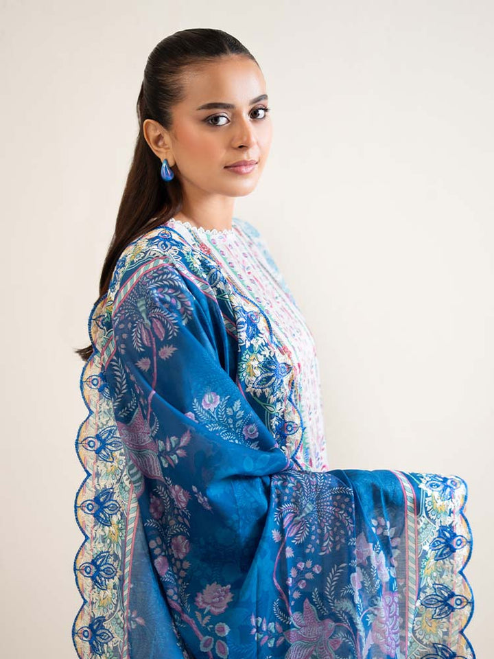 3-Piece Unstitched Embroidered Lawn Suit