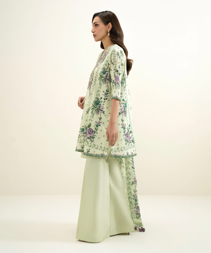 3 PIECE - EMBROIDERED LAWN SUIT