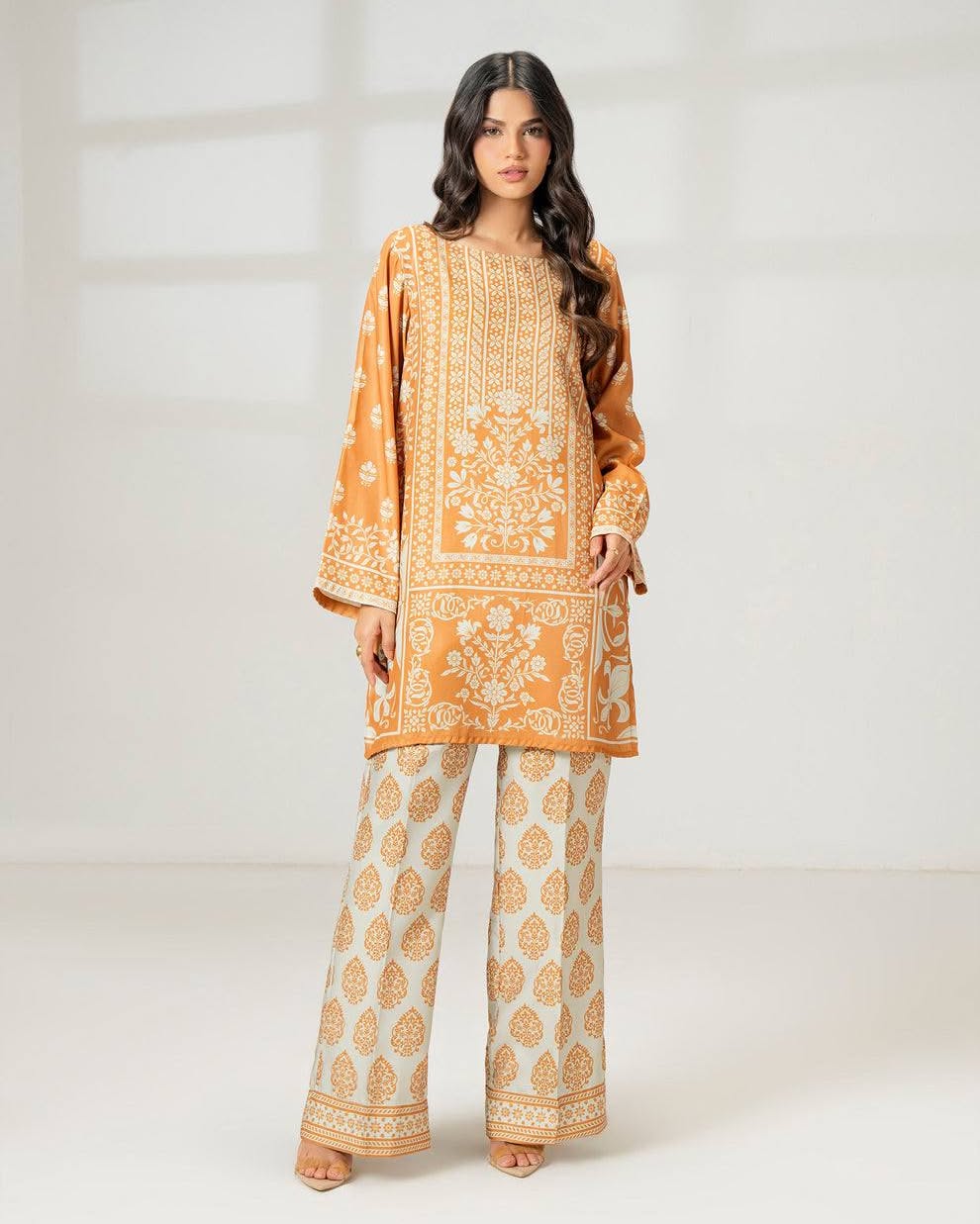 2 Piece Silk Suit-Printed (Pret)