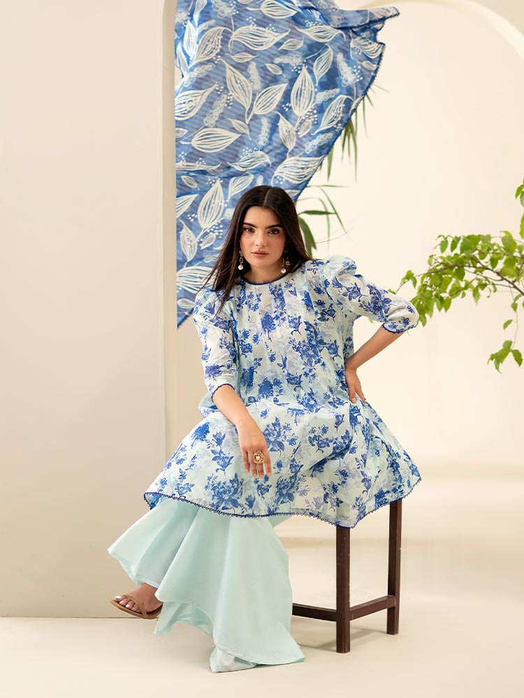 SUHA 3-Piece Unstitched Digital Printed Lawn Suit