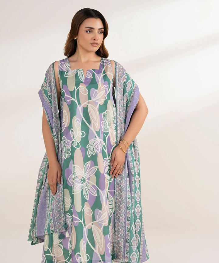 2 Piece - Printed Lawn Suit