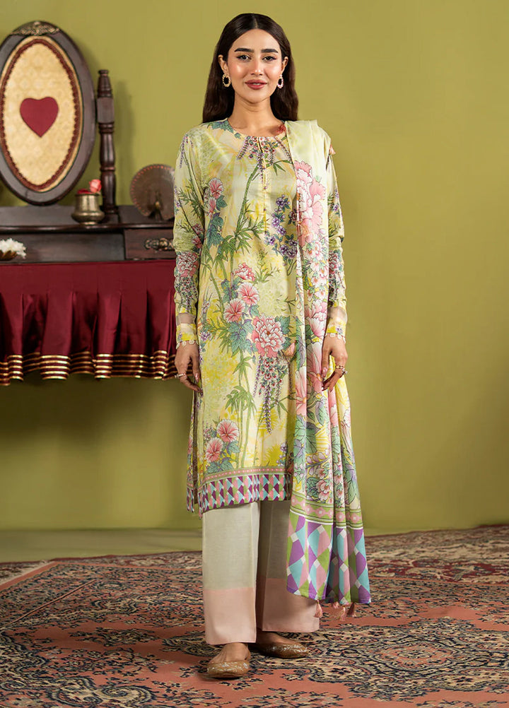 POPINN  Printed Unstitched 3 Piece Suit
