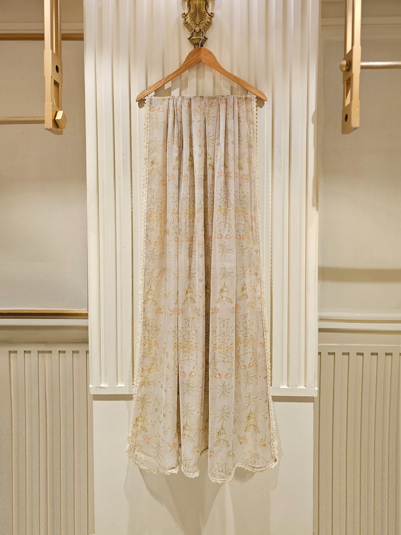 3 Piece - Pure Cotton Net Embroidered Suit