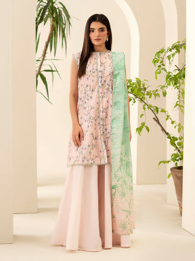 SUHA 3-Piece Unstitched Digital Printed Lawn Suit