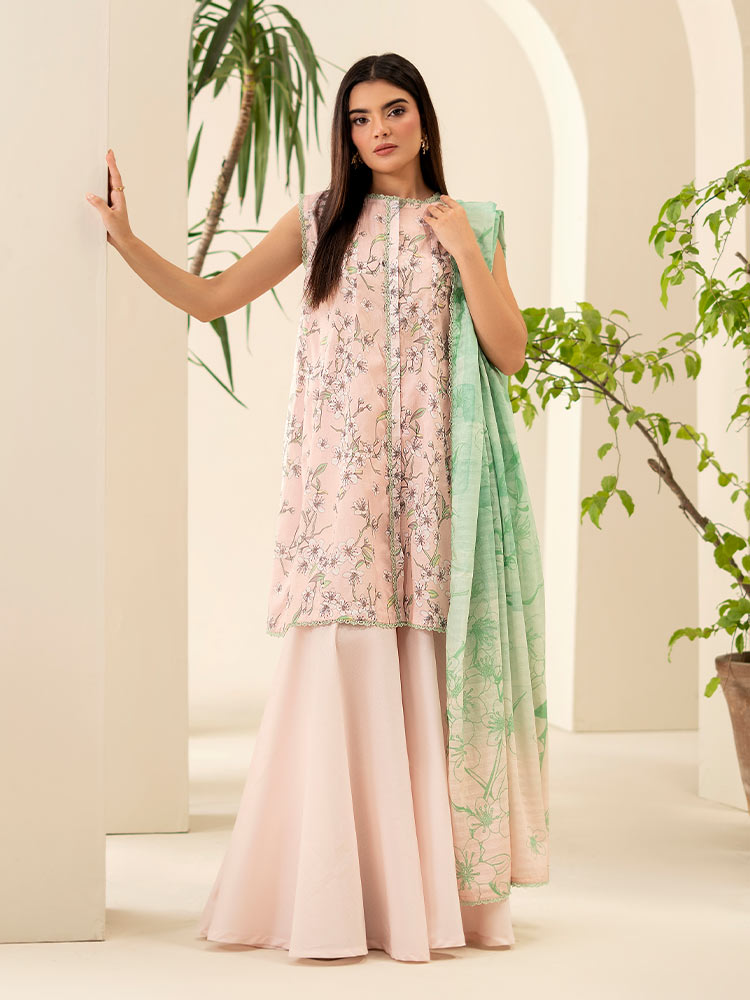 SUHA 3-Piece Unstitched Digital Printed Lawn Suit