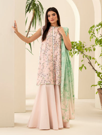 SUHA 3-Piece Unstitched Digital Printed Lawn Suit