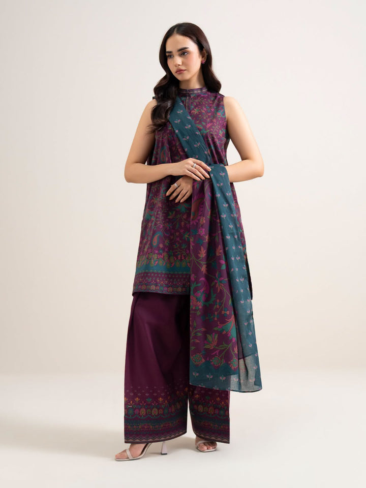 3-Piece Printed Lawn Suit