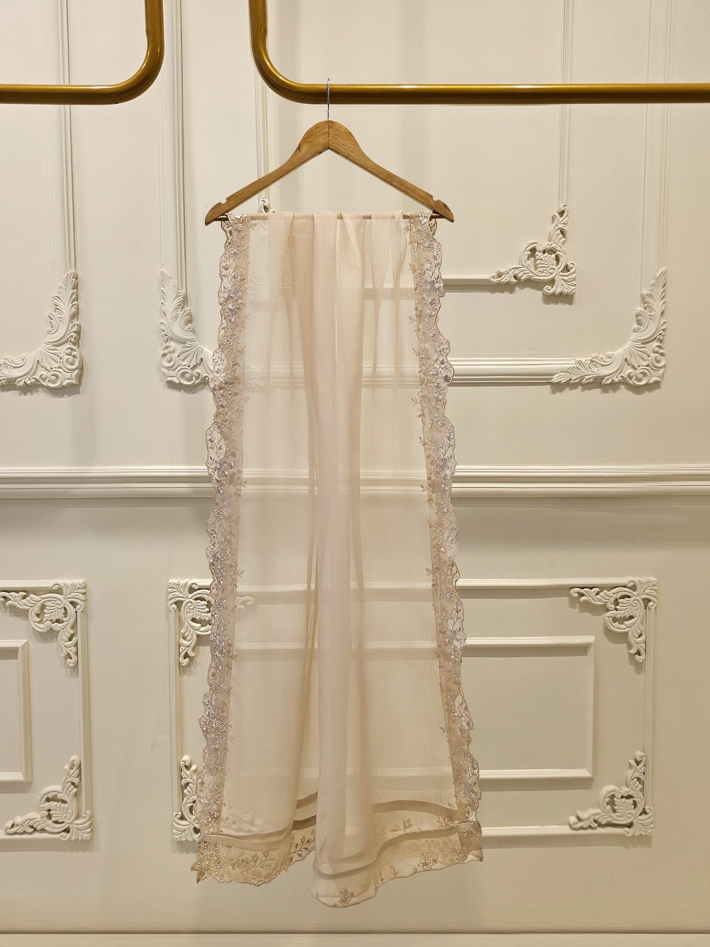 3 Piece - Pure Organza Embroidered Suit