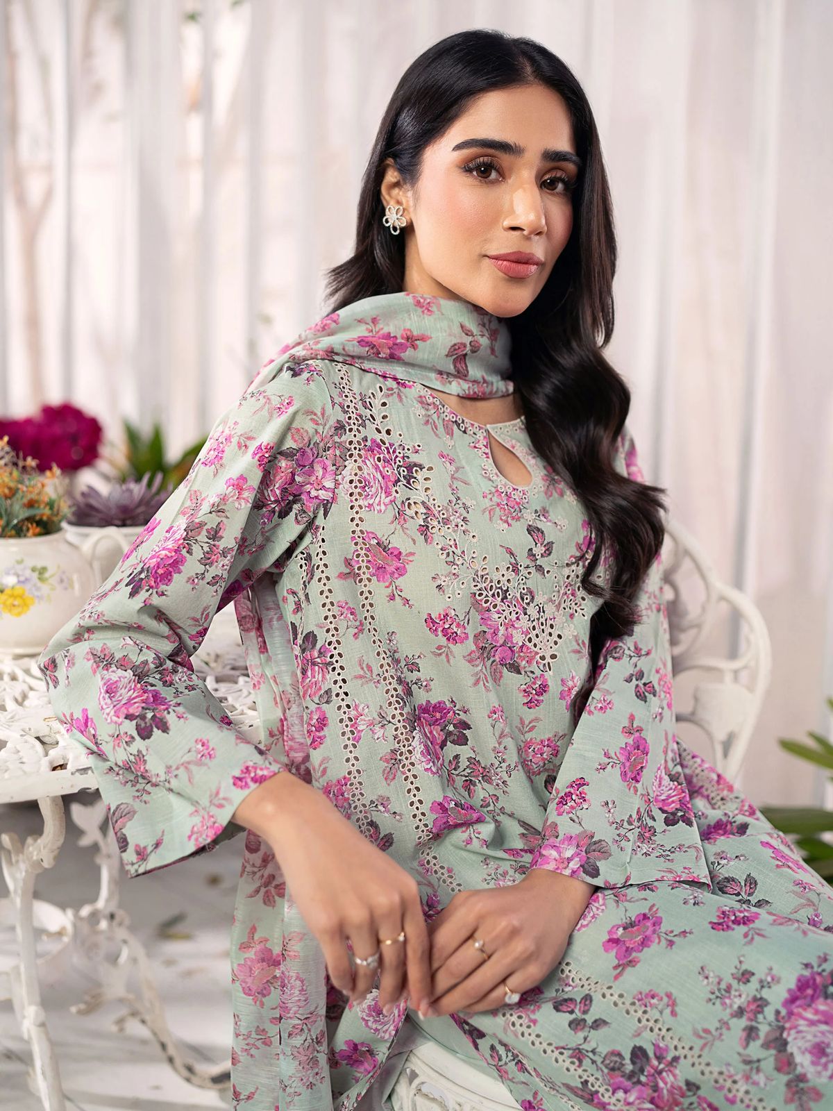 Limelight || 3 Piece Lawn Slub-Embroidered