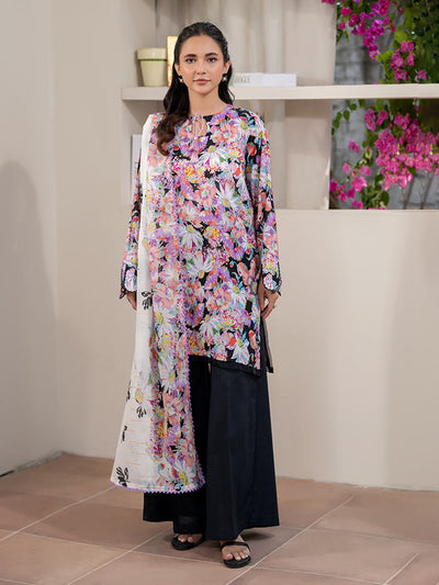 FEROZAN 3-Piece Unstitched Digital Printed Lawn Suit