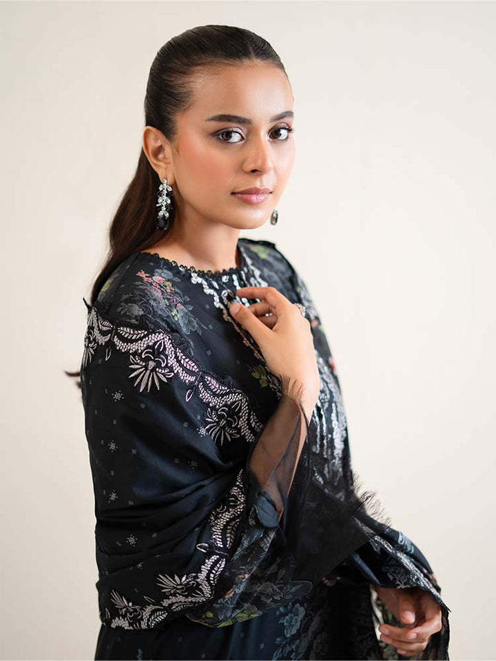3-Piece Unstitched Embroidered Lawn Suit